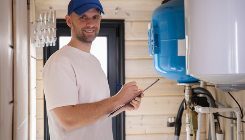 UV water purifier installation